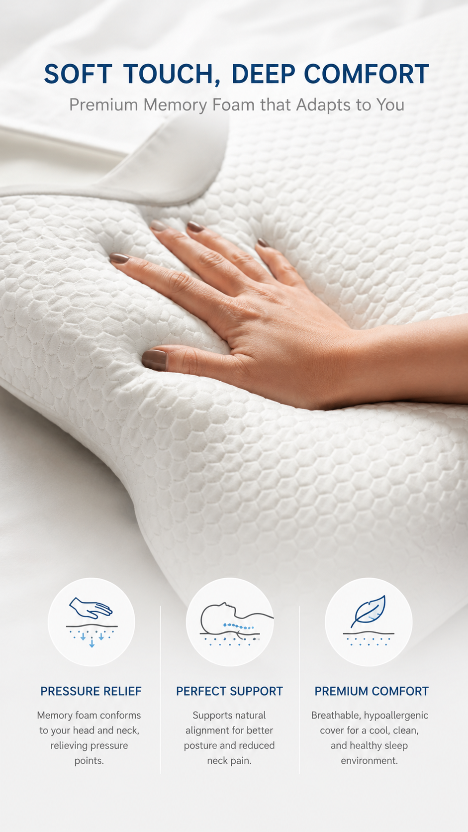 ErgoButterfly™ Orthopedic Memory Foam Pillow
