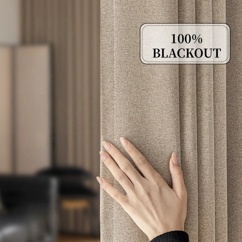 Noctura™ Soundproof Linen Blackout Curtains