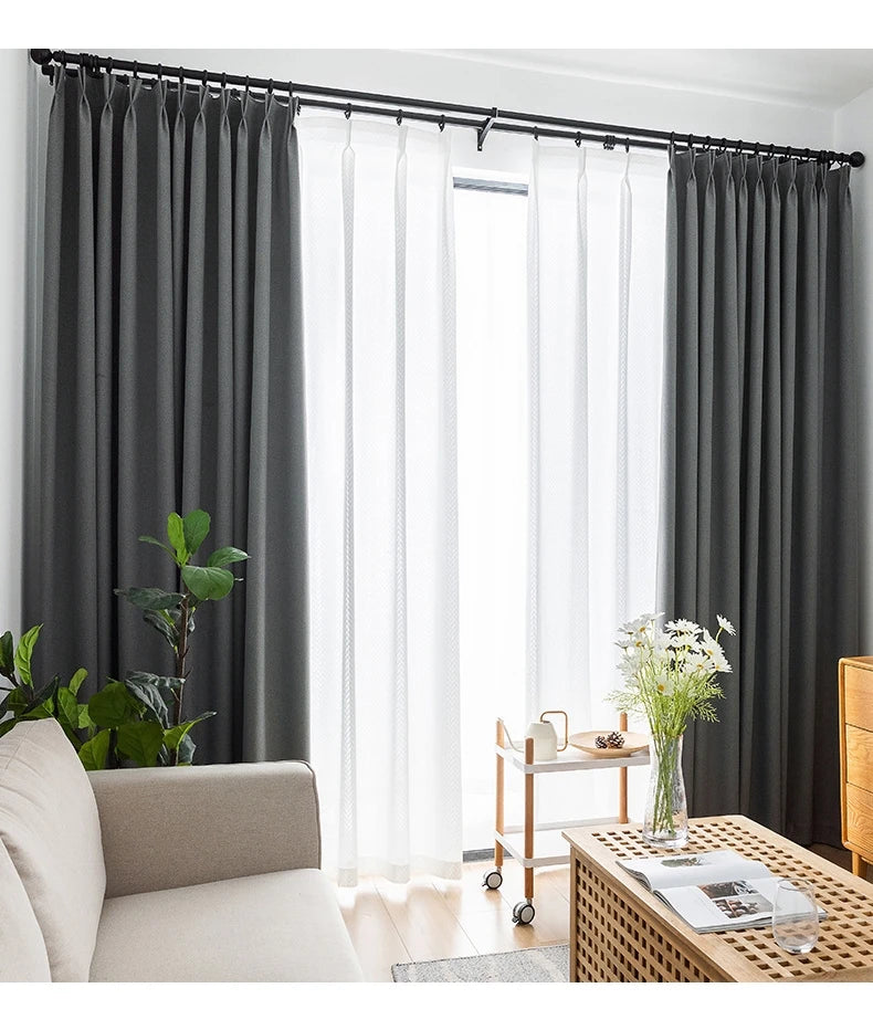 Noctura™ Soundproof Linen Blackout Curtains