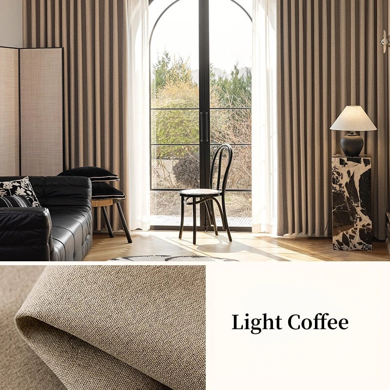 Noctura™ Soundproof Linen Blackout Curtains