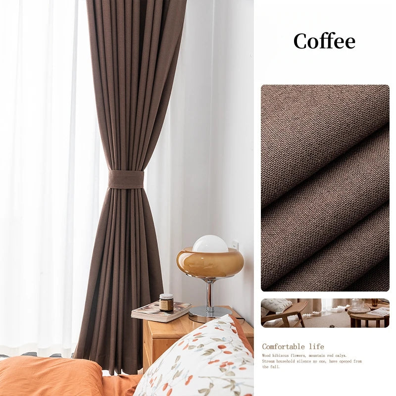 Noctura™ Soundproof Linen Blackout Curtains