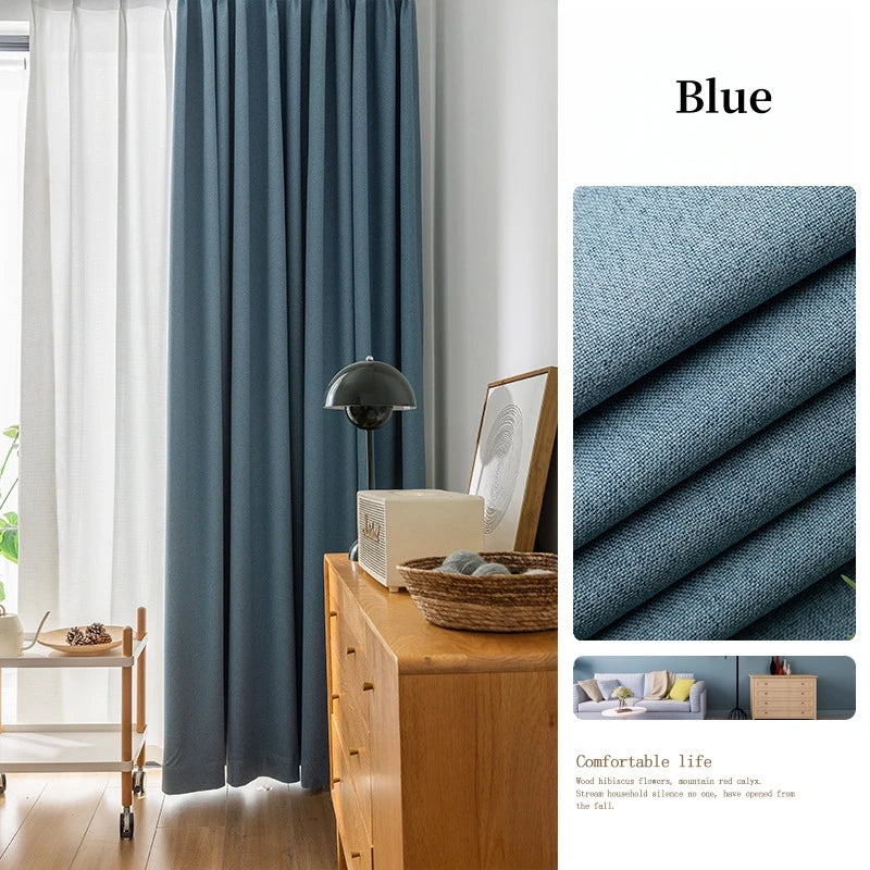 Noctura™ Soundproof Linen Blackout Curtains