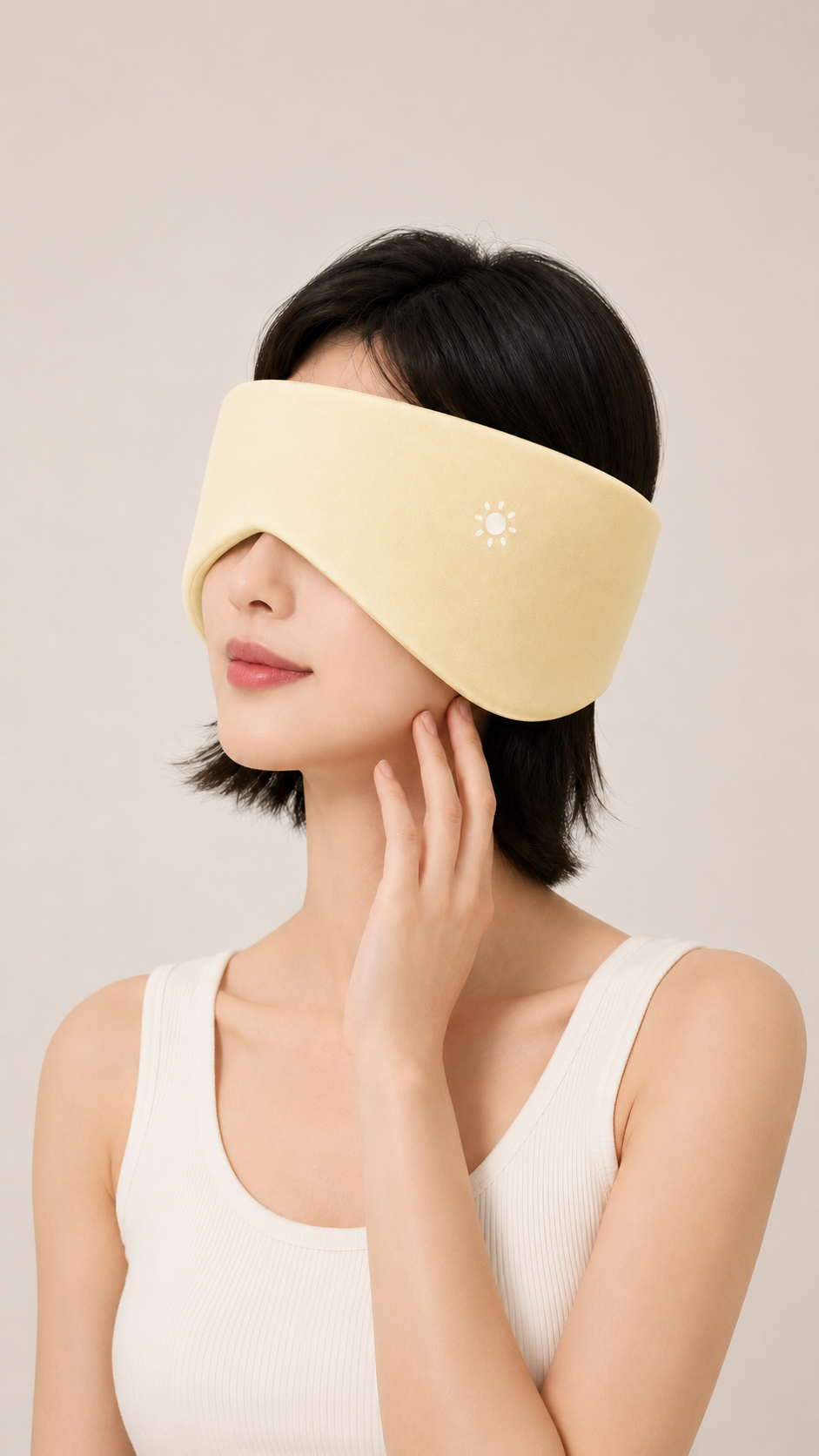 Linen Weighted Sleeping Mask