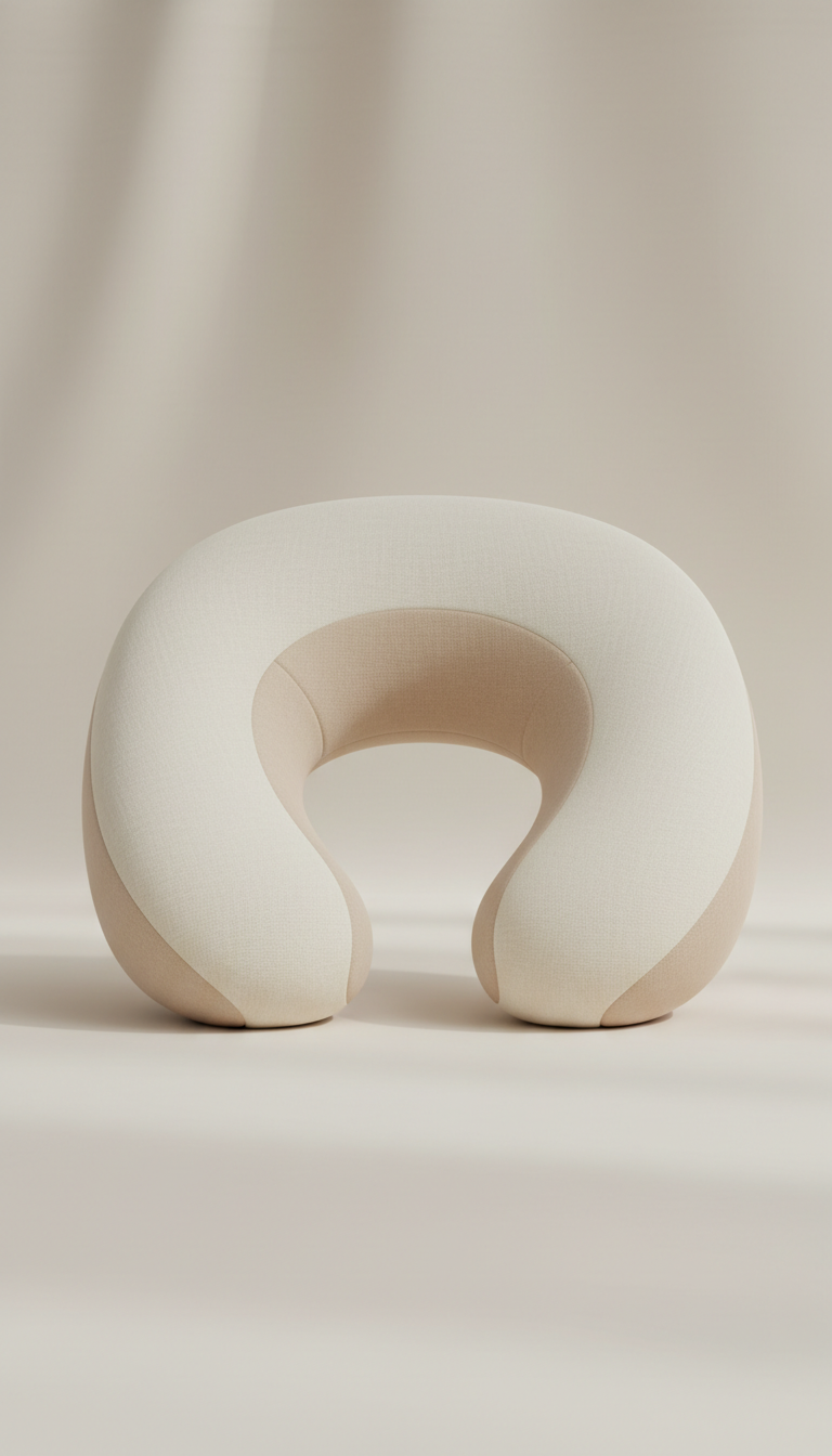 Orthopedic memory foam neck pillow